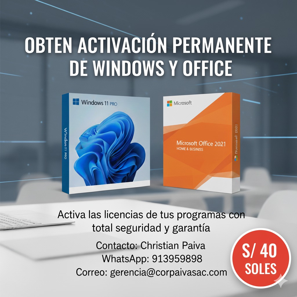 Activación Windows y Office digital